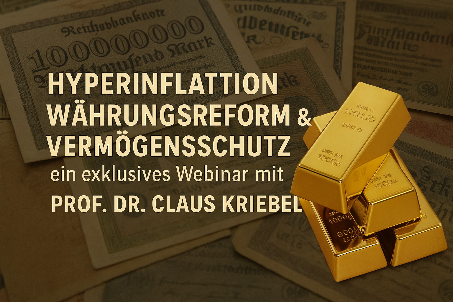 Transparenzoffensive - Vorankündigung - Webinare mit Prof. Dr. Claus Kriebel
